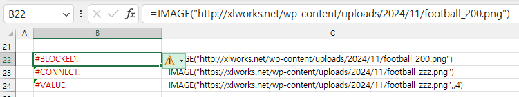 IMAGE 함수 사용 시 오류