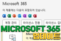 Microsoft 365 버전확인 및 업데이트